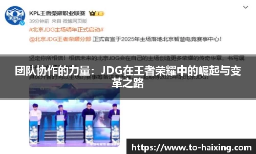 团队协作的力量：JDG在王者荣耀中的崛起与变革之路